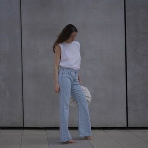 COS Flared Mid Rise Jeans